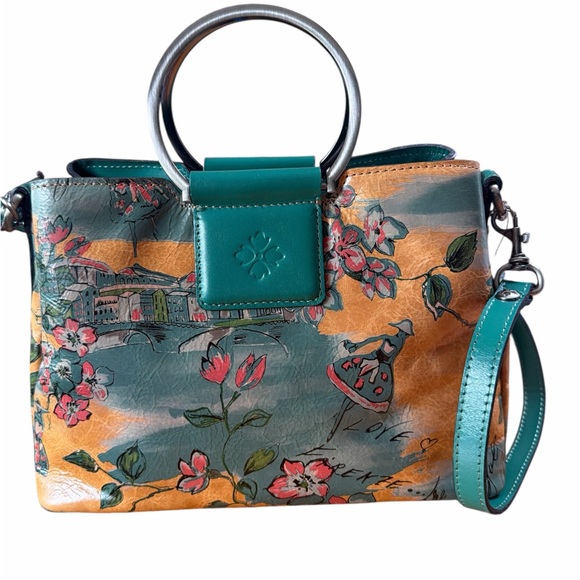 Patricia Nash Empoli Beautiful Girl Convertible Leather Crossbody Bag - Picture 1 of 9